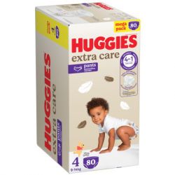 ϳ Huggies Extra Care  4 (9-14 ) Pants Box 80  (5029053582405) -  2