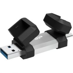 USB флеш накопитель Silicon Power USB 256G SILICON POWER usb3.2+TypeC Mobile C51 (SP256GBUC3C51V1S) - Картинка 2