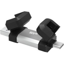 USB флеш накопитель Silicon Power USB 64G SILICON POWER usb3.2+TypeC Mobile C51 (SP064GBUC3C51V1S) - Картинка 2
