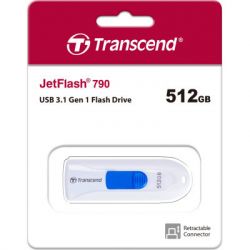 USB ���� ���������� Transcend 512GB JetFlash 790 White USB 3.1 (TS512GJF790W) - �������� 5
