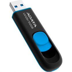 USB   ADATA 512GB AUV 128 Black/Blue USB 3.2 (AUV128-512G-RBE) -  1