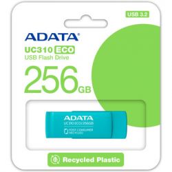 USB флеш накопитель ADATA 256GB UC310 Eco Green USB 3.2 (UC310E-256G-RGN) - Картинка 5