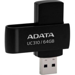 USB   ADATA 64GB UC310 Black USB 3.0 (UC310-64G-RBK) -  3