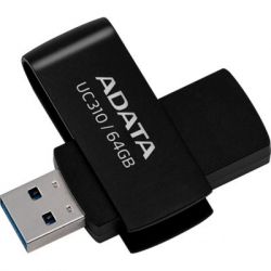 USB   ADATA 64GB UC310 Black USB 3.0 (UC310-64G-RBK)