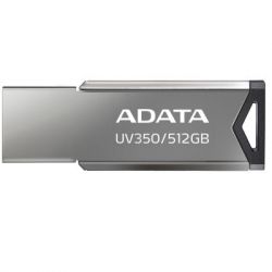 USB   ADATA 512GB UV350 Metallic USB 3.2 (AUV350-512G-RBK) -  3
