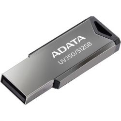 USB   ADATA 512GB UV350 Metallic USB 3.2 (AUV350-512G-RBK) -  1