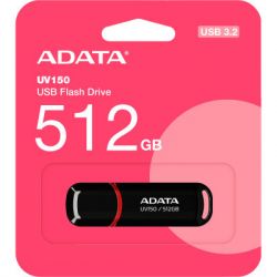 USB   ADATA 512GB UV150 Black USB 3.2 (AUV150-512G-RBK) -  2