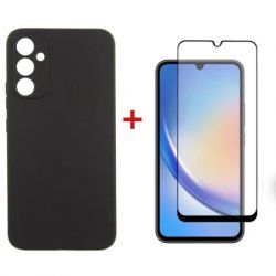     Dengos Kit for Samsung Galaxy A34 5G case + glass (Black) (DG-KM-41)