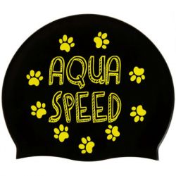 Шапка для плавання Aqua Speed Kiddie 142-07 60649 чорний, принт Діт OSFM (5905718606498) - Картинка 4
