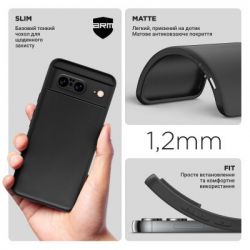 ����� ��� ���������� �������� Armorstandart Matte Slim Fit Google Pixel 8 Camera cover Black (ARM77459) - �������� 3