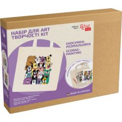 Набор для творчества Rosa Talent раскраска-экосумка, Dogs 38х42см (4823098538400) - Картинка 2