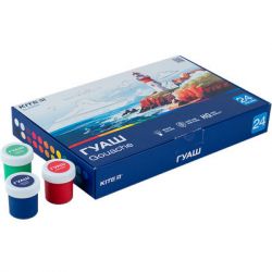 Гуашеві фарби Kite Classic 24 кольорів х 20 мл (K-097) - Картинка 2