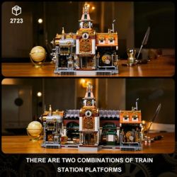 Конструктор Pantasy Original - Steampunk Железнодорожная станция в стиле стимпанк (85007) - Картинка 2