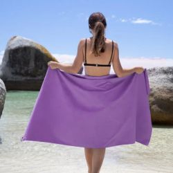 Туристичний рушник Naturehike Fitness NH20FS009 антибактеріальний 100 х 30 фіолетовий (6927595750117) - Картинка 2