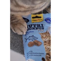 Лакомство для котов GimCat Nutri Pockets Fish Тунец 60 г (4002064419633) - Картинка 6