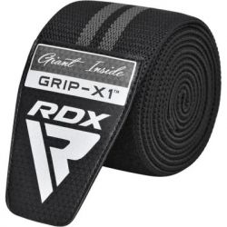 Бинт для спорта RDX на коліна KR11 GYM Knee Wrap Black/Grey (WAH-KR11BG) - Картинка 3