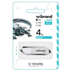 USB ���� ����������� Wibrand 4GB Aligator White USB 2.0 (WI2.0/AL4U7W) - �������� 2