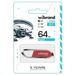 USB Flash Drive 64Gb Wibrand Aligator Dark Red (WI2.0/AL64U7DR) - Картинка 2