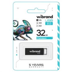 USB Flash Drive 32Gb Wibrand Chameleon, Black (WI2.0/CH32U6B) - Картинка 2