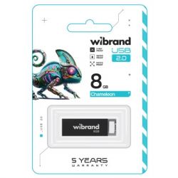 USB Flash Drive 8Gb Wibrand Chameleon Black (WI2.0/CH8U6B) - Картинка 2