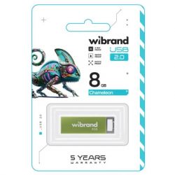 USB Flash Drive 8Gb Wibrand Chameleon Light Green (WI2.0/CH8U6LG) - Картинка 2