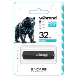 USB Flash Drive 32Gb Wibrand Grizzly, Black (WI2.0/GR32P3B) - Картинка 2