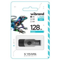 USB 3.2 Flash Drive 128Gb Wibrand Gen1 Lizard Black (WI3.2/LI128P9B) - Картинка 3