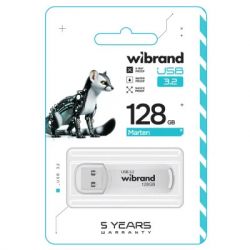 USB 3.2 Flash Drive 128Gb Wibrand Gen1 Marten White (WI3.2/MA128P10W) - Картинка 2