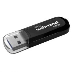 USB 3.2 Flash Drive 64Gb Wibrand Gen1 Marten Black (WI3.2/MA64P10B)