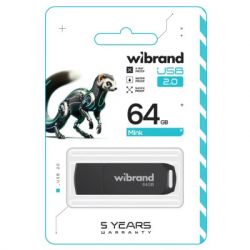 USB Flash Drive 64Gb Wibrand Mink Black (WI2.0/MI64P4B) - Картинка 2