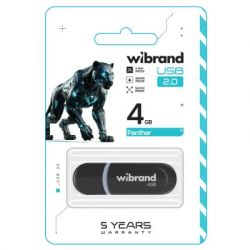 USB Flash Drive 4Gb Wibrand Panther Black (WI2.0/PA4P2B) - Картинка 2