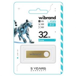 USB Flash Drive 32Gb Wibrand Puma, Gold (WI2.0/PU32U1G) - Картинка 2