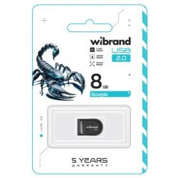 USB Flash Drive 8Gb Wibrand Scorpio Black (WI2.0/SC8M3B) - �������� 2