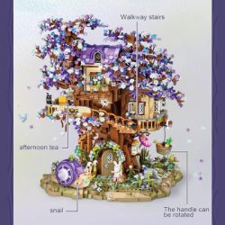 Конструктор LOZ mini Будиночок ельфа на дереві без фігурок (1065) - Картинка 3