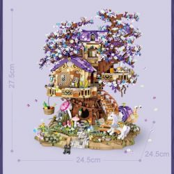 Конструктор LOZ mini Будиночок ельфа на дереві без фігурок (1065) - Картинка 4