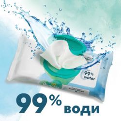 Детские влажные салфетки Pampers Harmonie Aqua 15 пачек x 48 шт (8006540510247) - Картинка 4