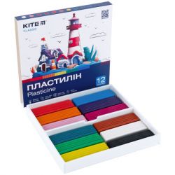 Пластилін Kite Classic 12 кольорів, 240 г (K-1086) - Картинка 5
