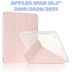 ����� ��� �������� BeCover Ultra Slim Origami Transparent Apple Pencil Apple iPad 10.2 2019/2020/2021 Pink (711100)