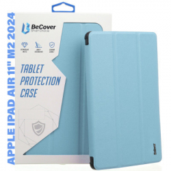 ����� ��� �������� BeCover Tri Fold Soft TPU Silicone Apple iPad Air 11" M2/M3 (2024/2025) Light Blue (711409)