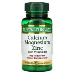 -  Nature's Bounty      D3, Calcium Magnesium Zinc with Vitamin D (NRT-04290)