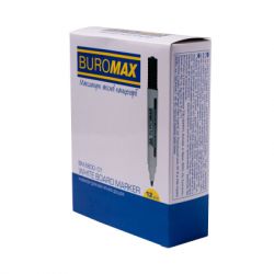 Маркер Buromax для магнітних дошок, чорний, 2-4 мм, спиртова основа (BM.8800-01) - Картинка 3