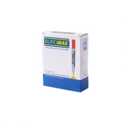 Маркер Buromax для магнітних дошок, червоний, 2-4 мм, спиртова основа (BM.8800-05) - Картинка 3