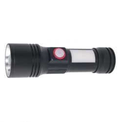 Ліхтар Quantum Adept 10W LED zoom +COB з USB+ Li-ion18650/2600mAh (QM-FL1031-18650/2600) - Картинка 6