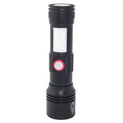 Ліхтар Quantum Adept 10W LED zoom +COB з USB+ Li-ion18650/2600mAh (QM-FL1031-18650/2600) - Картинка 7
