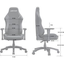 ������ ������� Anda Seat Luna Fabric Size L Grey (AD18-44-G-F) - �������� 8