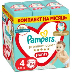 ϳ������ Pampers Premium Care Pants Maxi ������� ����� 4 (9-15 ��) 114 ��. (8006540490938)