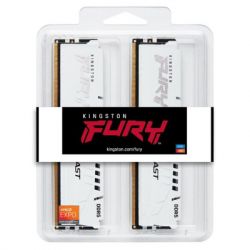 Модуль пам'яті для комп'ютера DDR5 32GB (2x16GB) 6400 MHz Beast White EXPO Kingston Fury (ex.HyperX) (KF564C32BWEK2-32) - Картинка 4