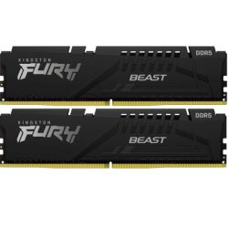     DDR5 64GB (2x32GB) 6000 MHz Beast Black XMP Kingston Fury (ex.HyperX) (KF560C30BBK2-64)