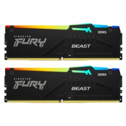     DDR5 64GB (2x32GB) 6400 MHz Beast RGB EXPO Kingston Fury (ex.HyperX) (KF564C32BBEAK2-64)