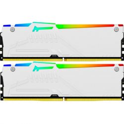 Модуль пам'яті для комп'ютера DDR5 64GB (2x32GB) 6400 MHz Beast White RGB EXPO Kingston Fury (ex.HyperX) (KF564C32BWEAK2-64) - Картинка 3